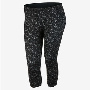 Nike 3X Dri-Fit Running Pants Crop Tights w Pocket
